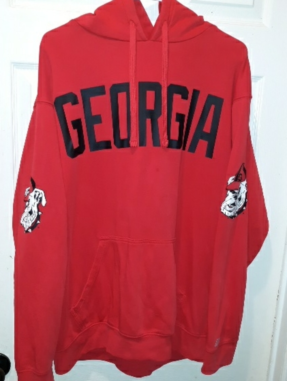 Russell "Georgia Bulldogs" Unisex Vintage Printed Sleeves Hoodie